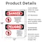 Signmission Unauthorized Persons Not Permitted Bilingual Danger Sign, Plastic, 12in W x 18in L, 2PK OS-2PACK-DS-P-1218-VS-1597 - alternate 4